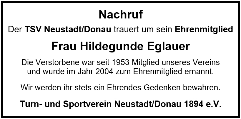 2024 05 15 Nachruf Eglauer Hildegunde