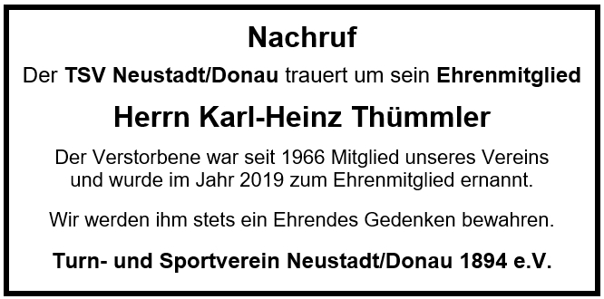 Nachruf 2025 08 29 Thümmler Karl Heinz