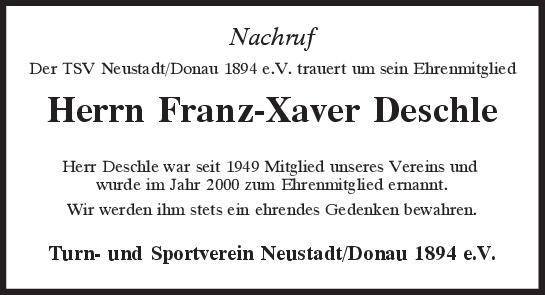 Franz Xaver Deschle
