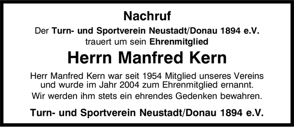 Kern Manfred TSV