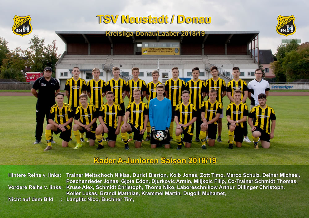 A Junioren Mannschaft TSV 2018 2019